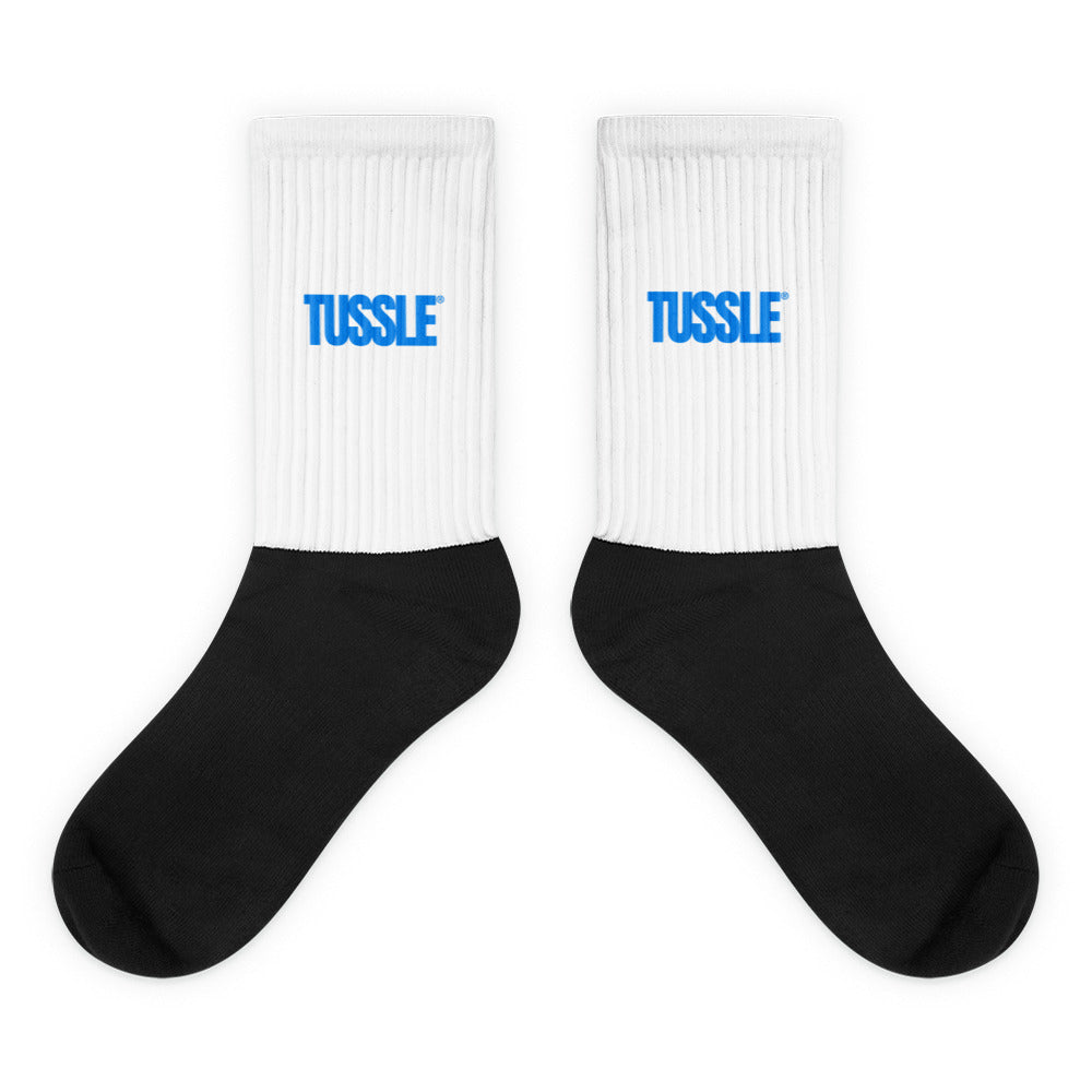 Tussle Socks - Black / White / Blue