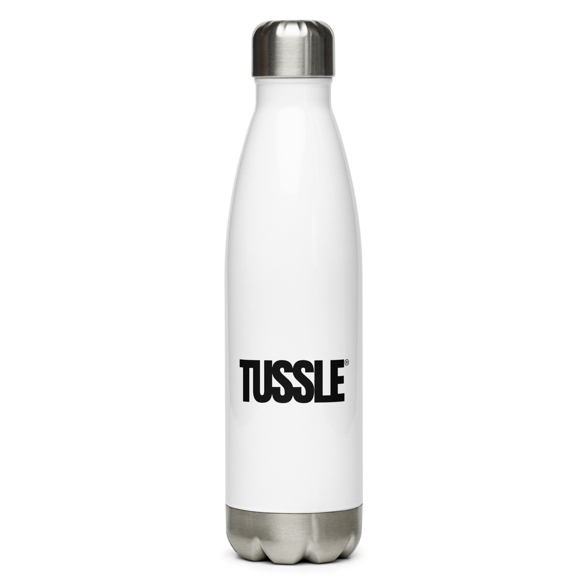 Tussle Stainless Steel Water Bottle - White / Black