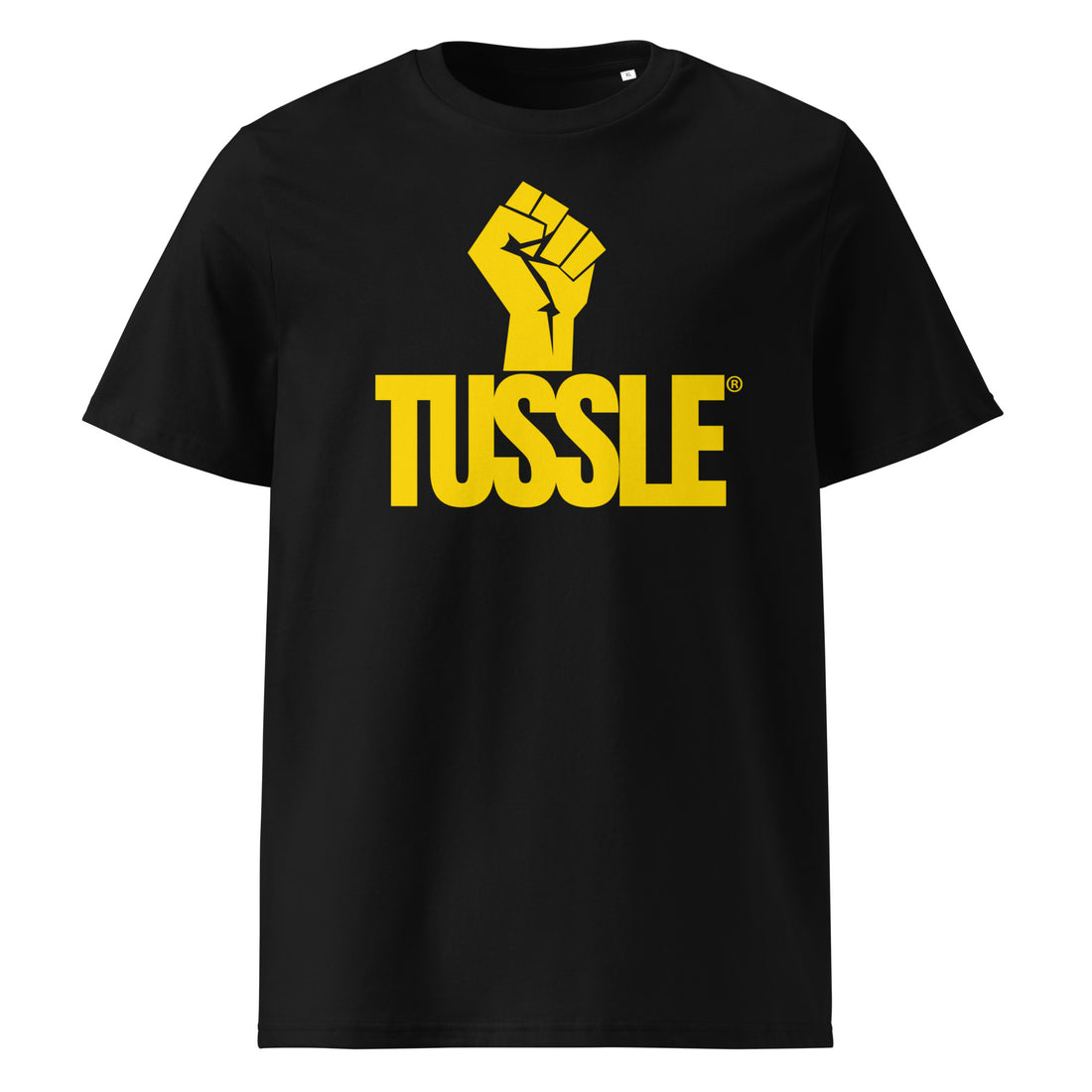Tussle Yellow Hand Unisex Organic Cotton T-Shirt