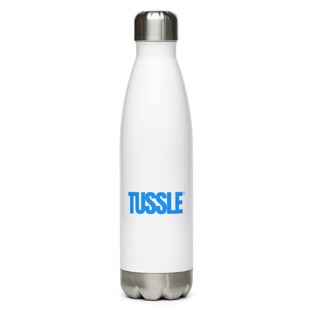 Tussle Stainless Steel Water Bottle - White / Blue